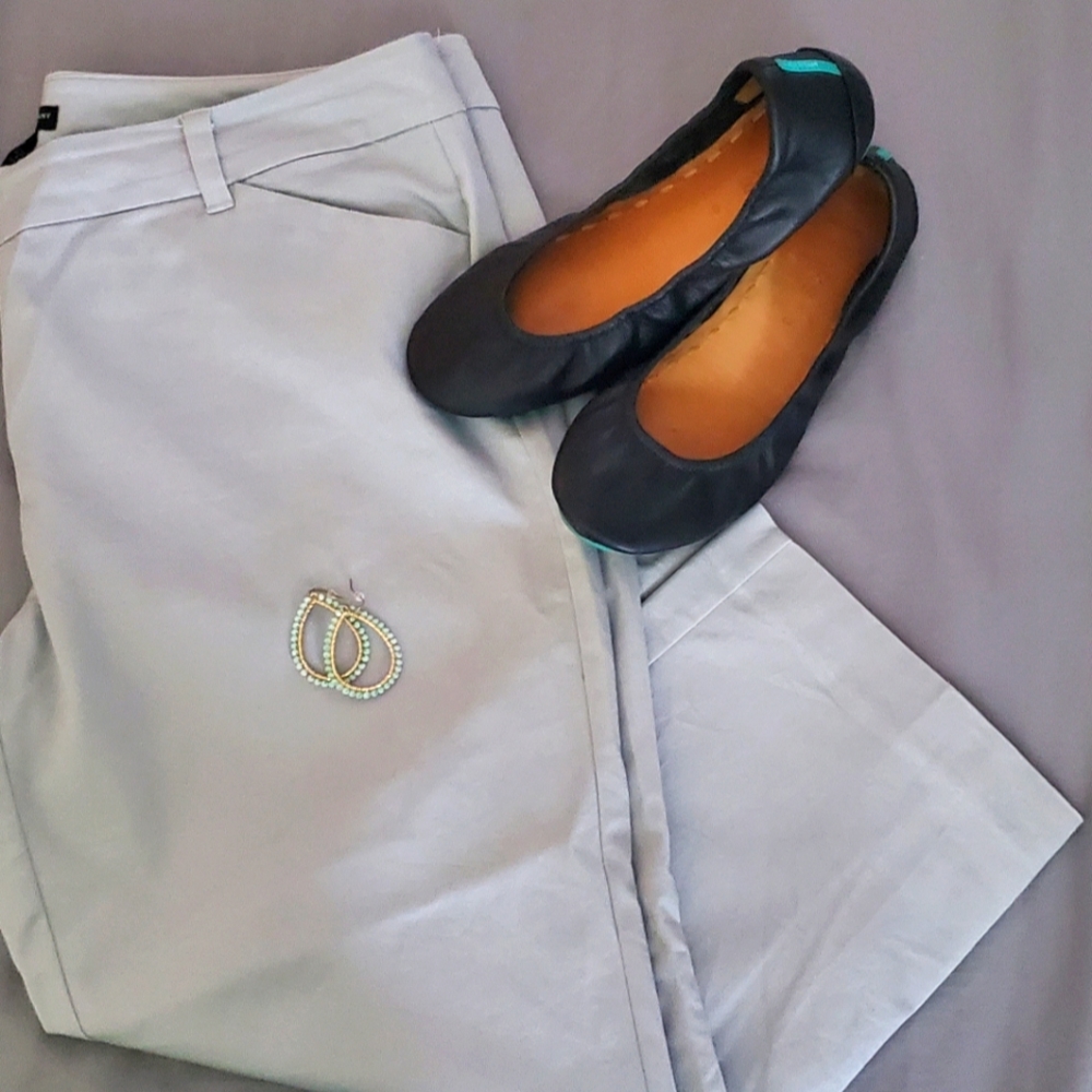Light Grey NY&Co Crop Pants, Size 14